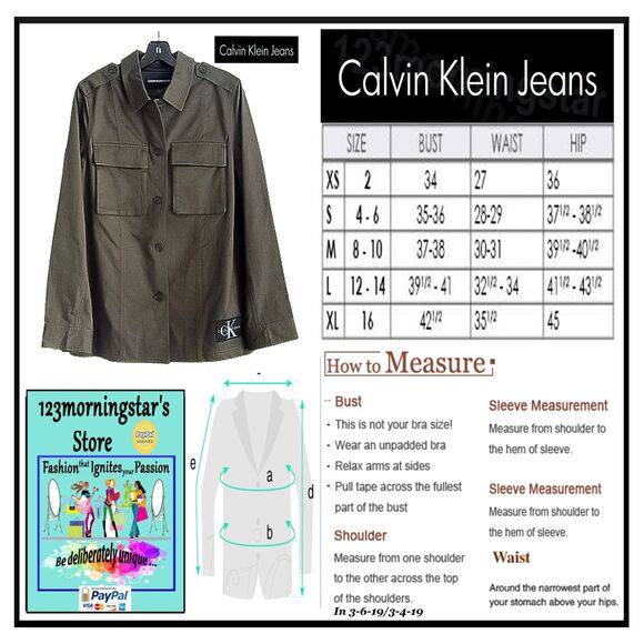 CALVIN KLEIN JEANS NEW Dark Academia VERTIGO Khaki Green Cargo Jacket M - Picture 12 of 12